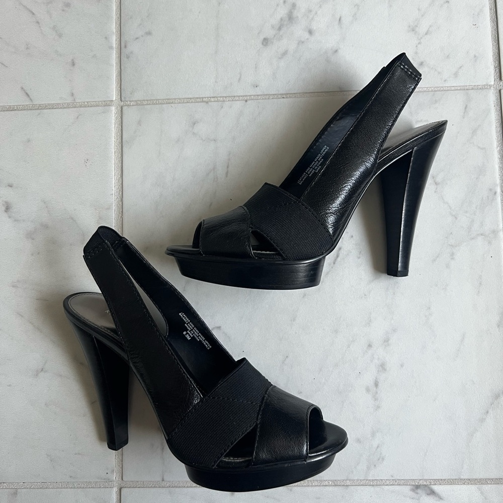 Elegant Black Slingback Heels